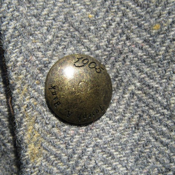 Men's Size Large Jos A Bank Tailored Fit Gray Quilted Wool Blend Vest - Picture 4 of 12